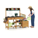Play Kitchen for Kids Wooden Toy Kitchen Playset Pretend Mud Kitchen by LJGDeals