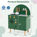 Play Kitchen for Kids Wooden Kitchen Playset with Stoves Faucet Sink Microwave and Oven by LJGDeals