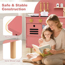 Play Kitchen for Kids Wooden Kitchen Playset with Stoves Faucet Sink Microwave and Oven by LJGDeals
