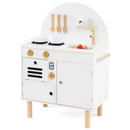 Play Kitchen for Kids Wooden Kitchen Playset with Stoves Faucet Sink Microwave and Oven by LJGDeals