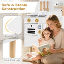 Play Kitchen for Kids Wooden Kitchen Playset with Stoves Faucet Sink Microwave and Oven by LJGDeals