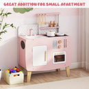 Play Kitchen for Kids Wooden Kitchen Playset with Stoves Sink Faucet and Oven by LJGDeals