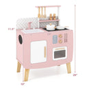 Play Kitchen for Kids Wooden Kitchen Playset with Stoves Sink Faucet and Oven by LJGDeals