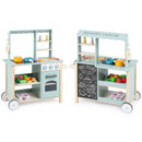Wooden Kitchen Playset with Cookware Accessories by LJGDeals