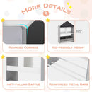 Playhouse Kids Bookshelf with Chalkboard and Whiteboard for 3-6 Years by LJGDeals
