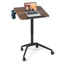 Pneumatic Standing Desk with Anti-fall Baffle and Cup Holder by LJGDeals