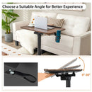 Pneumatic Standing Desk with Anti-fall Baffle and Cup Holder by LJGDeals
