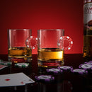 Poker Chip Whiskey & Wine Glasses | Set of 2 (20 OZ)