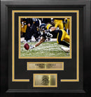 Troy Polamalu Fingertip Catch Pittsburgh Steelers 8" x 10" Framed Football Photo with Engraved Autograph by Dynasty Sports & Framing
