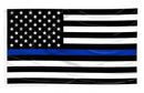 Printed Thin Blue Line American Flag *Made in USA* by Flagman of America