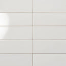 White 4x12 Polished Ceramic Subway Tile (34 pack, 10.4 sq ft/case)