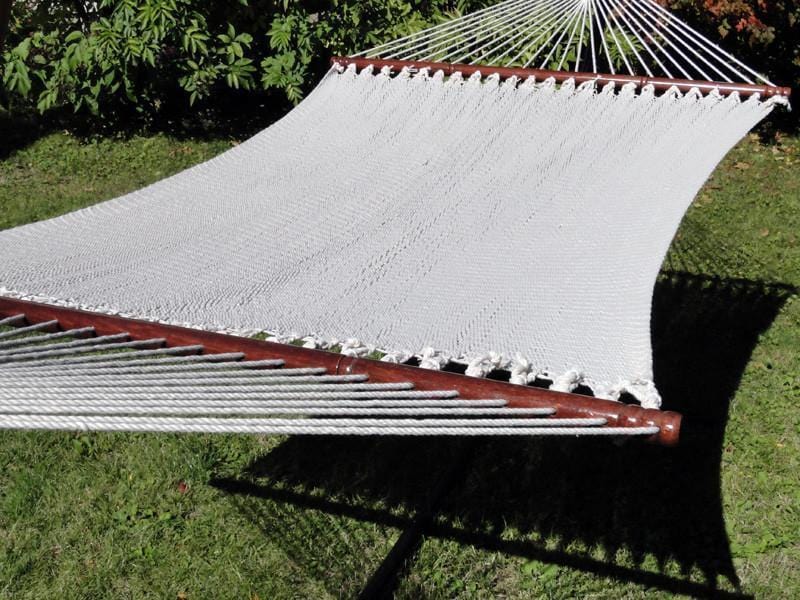 Deluxe Polyester Rope Hammock with 3-Beam Stand