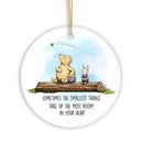 Pooh Bear’s Heartwarming Quote Ornament, Sentimental Appreciation Ceramic Tree Decoration