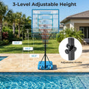 Pool Basketball Hoop with Adjustable Height and Weighted Base by LJGDeals