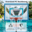 Pool Basketball Hoop with Adjustable Height and Weighted Base by LJGDeals