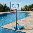 Pool Basketball Hoop with Adjustable Height and Weighted Base by LJGDeals