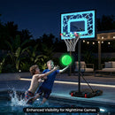 Adjustable Pool Basketball Hoop with LED Lights by LJGDeals