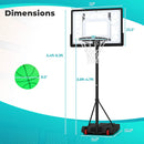 Adjustable Pool Basketball Hoop with LED Lights by LJGDeals