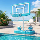 Pool Basketball Hoop Set with 2 Balls and Pump by LJGDeals