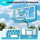 Pool Basketball Hoop Set with 2 Balls and Pump by LJGDeals