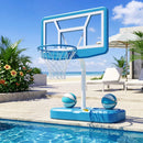 Pool Basketball Hoop Set with 2 Balls and Pump by LJGDeals
