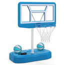 Pool Basketball Hoop Set with 2 Balls and Pump