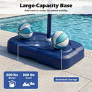 Pool Basketball Hoop Set with 2 Balls and Pump by LJGDeals