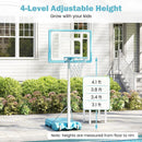 Pool Basketball Hoop Poolside Portable Basketball Goal with Shatterproof Backboard-White by LJGDeals