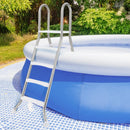 75.6" Above Ground Pool Ladder A-Frame Swimming Pool 4-Step Ladder for Up to 55" Pool Wall Height by LJGDeals