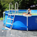 75.6" Above Ground Pool Ladder A-Frame Swimming Pool 4-Step Ladder for Up to 55" Pool Wall Height by LJGDeals
