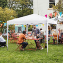 10 x 10 Feet Outdoor Pop-up Patio Canopy for Beach and Camp by DirectDeals