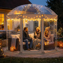 Pop Up Bubble Tent 10x10 FT for 8-10 People Weatherproof Pod with 540¬∞ Panoramic Clear PVC by LJGDeals