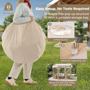 Pop Up Bubble Tent 10x10 FT for 8-10 People Weatherproof Pod with 540¬∞ Panoramic Clear PVC by LJGDeals