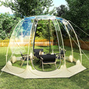 Pop Up Bubble Tent 630¬∞ Transparent PVC Igloo 8.5 x 8.5 FT Instant Setup Screen House for 5-6 People-Beige by LJGDeals