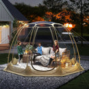 Pop Up Bubble Tent 630¬∞ Transparent PVC Igloo 8.5 x 8.5 FT Instant Setup Screen House for 5-6 People-Beige by LJGDeals