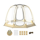Pop Up Bubble Tent 630¬∞ Transparent PVC Igloo 8.5 x 8.5 FT Instant Setup Screen House for 5-6 People-Beige by LJGDeals