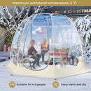 Pop Up Bubble Tent 630¬∞ Transparent PVC Igloo 8.5 x 8.5 FT Instant Setup Screen House for 5-6 People-Beige by LJGDeals