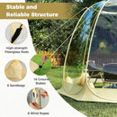 Pop Up Bubble Tent 630¬∞ Transparent PVC Igloo 8.5 x 8.5 FT Instant Setup Screen House for 5-6 People-Beige by LJGDeals