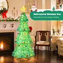 Pop-Up Christmas Tree with 200 Warm White LED Lights for Indoors & Outdoors by LJGDeals