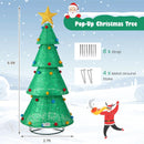 Pop-Up Christmas Tree with 200 Warm White LED Lights for Indoors & Outdoors by LJGDeals