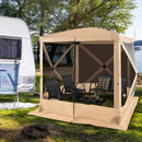 6.7 x 6.7 Feet Pop Up Gazebo with Netting and Carry Bag by LJGDeals