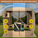 6.7 x 6.7 Feet Pop Up Gazebo with Netting and Carry Bag by LJGDeals