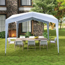 Pop up Canopy Tent with Portable Wheeled Bag 8 Stakes 4 Wind Ropes-White by LJGDeals
