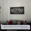 Welcome To The Porch Sign VI