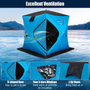 Portable 2 Person Ice Shanty with Cotton Padded Walls by LJGDeals