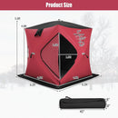 Portable 2 Person Ice Shanty with Cotton Padded Walls by LJGDeals