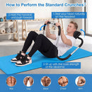 Portable AB Trainer with Headrest and Foam Handles by LJGDeals