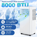 8000 BTU Portable Air Conditioner with Dehumidifier by LJGDeals