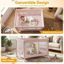 Portable Baby Playard Folding Travel Crib for Infants with Soft Mattress by LJGDeals