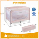 Portable Baby Playard Folding Travel Crib for Infants with Soft Mattress by LJGDeals